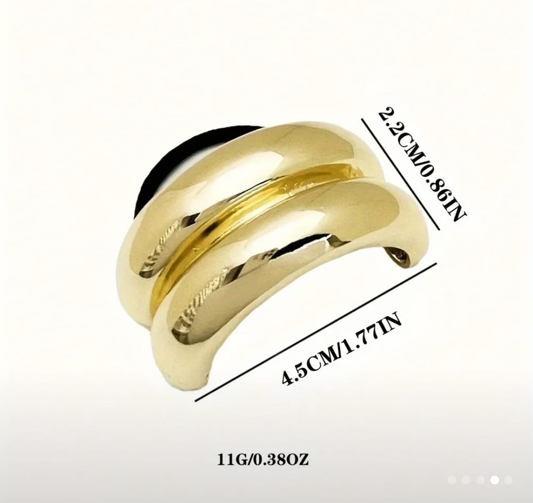 1 PCS Gold Alloy Hair Rope Set, Elegant and Minimalist Design