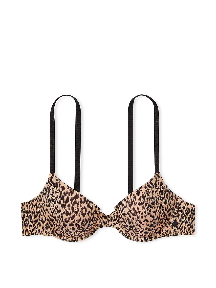 Sujetador push up con estampado animal de Victoria's Secret.