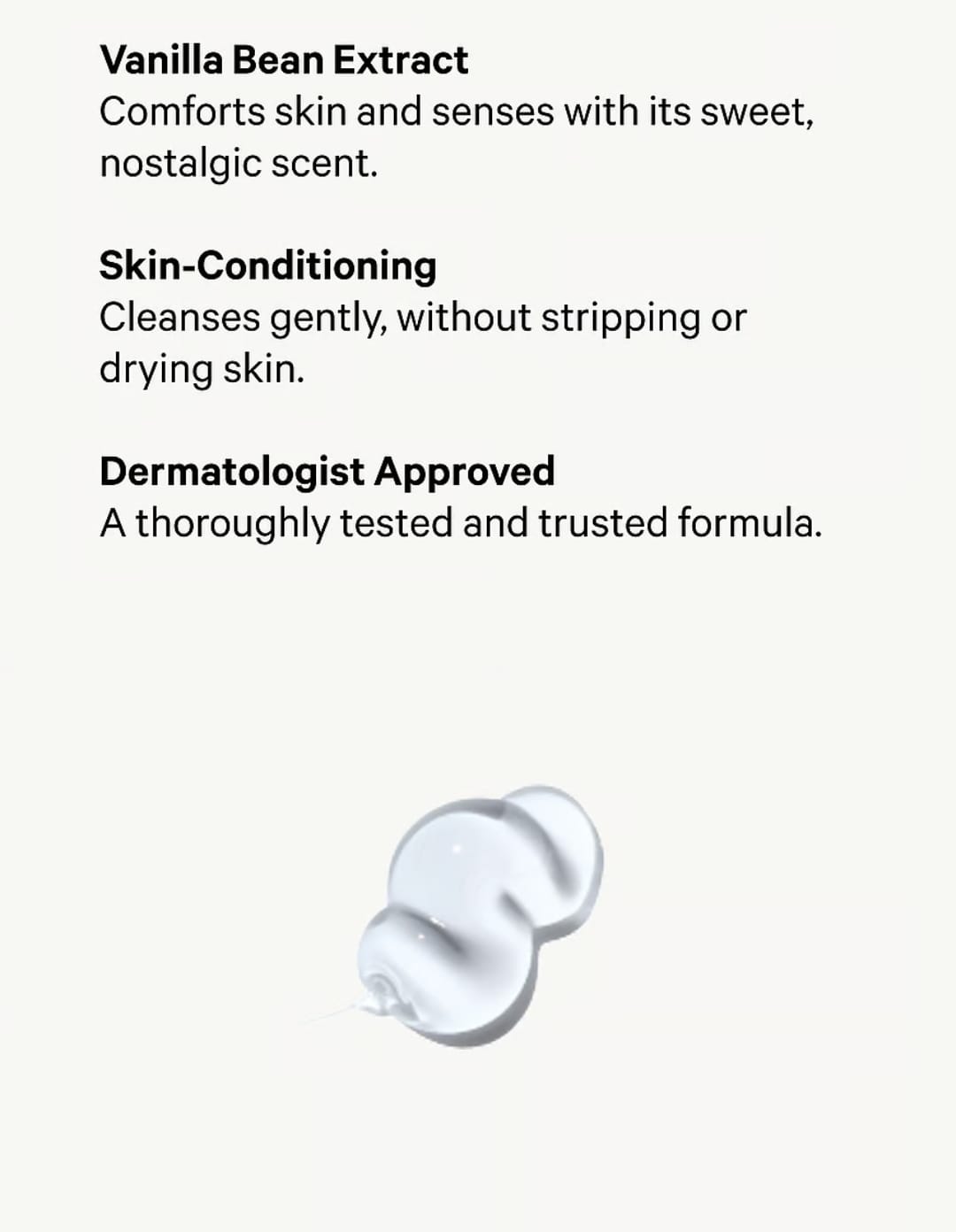 Gel de baño reconfortante de vainilla rosa