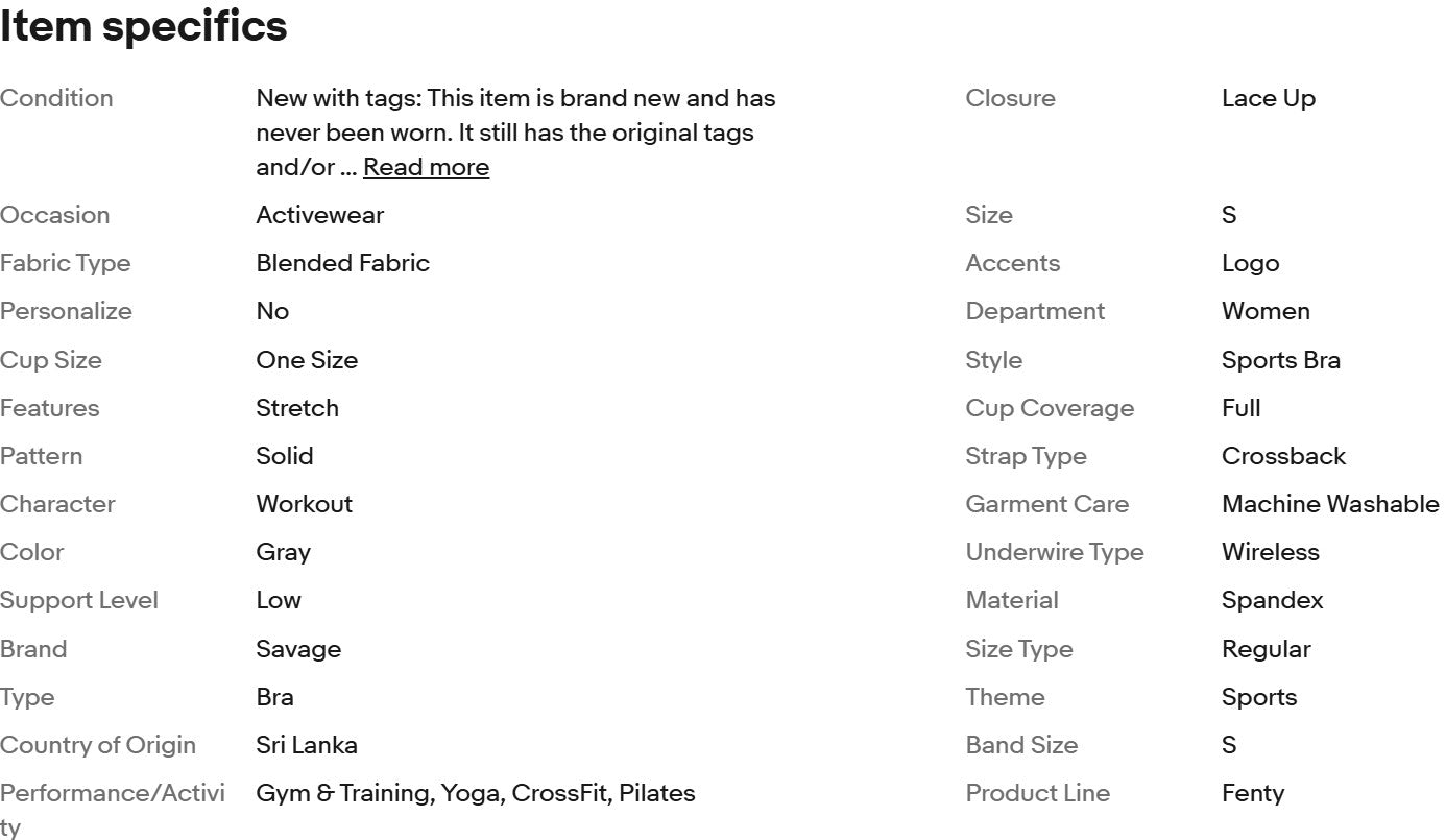 Sutiã Esportivo Fenty SAVAGE - Nova Cor Feminina Cinza