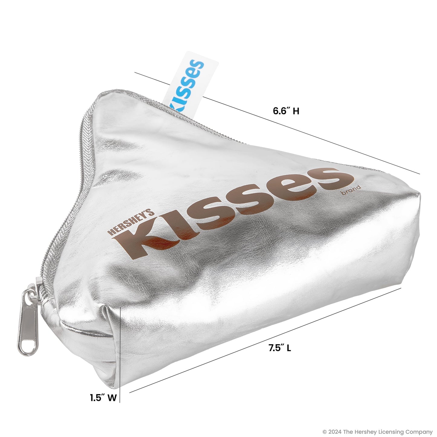 Bolsa Hershey Kiss Theme Soft Novelty, fecho de zíper