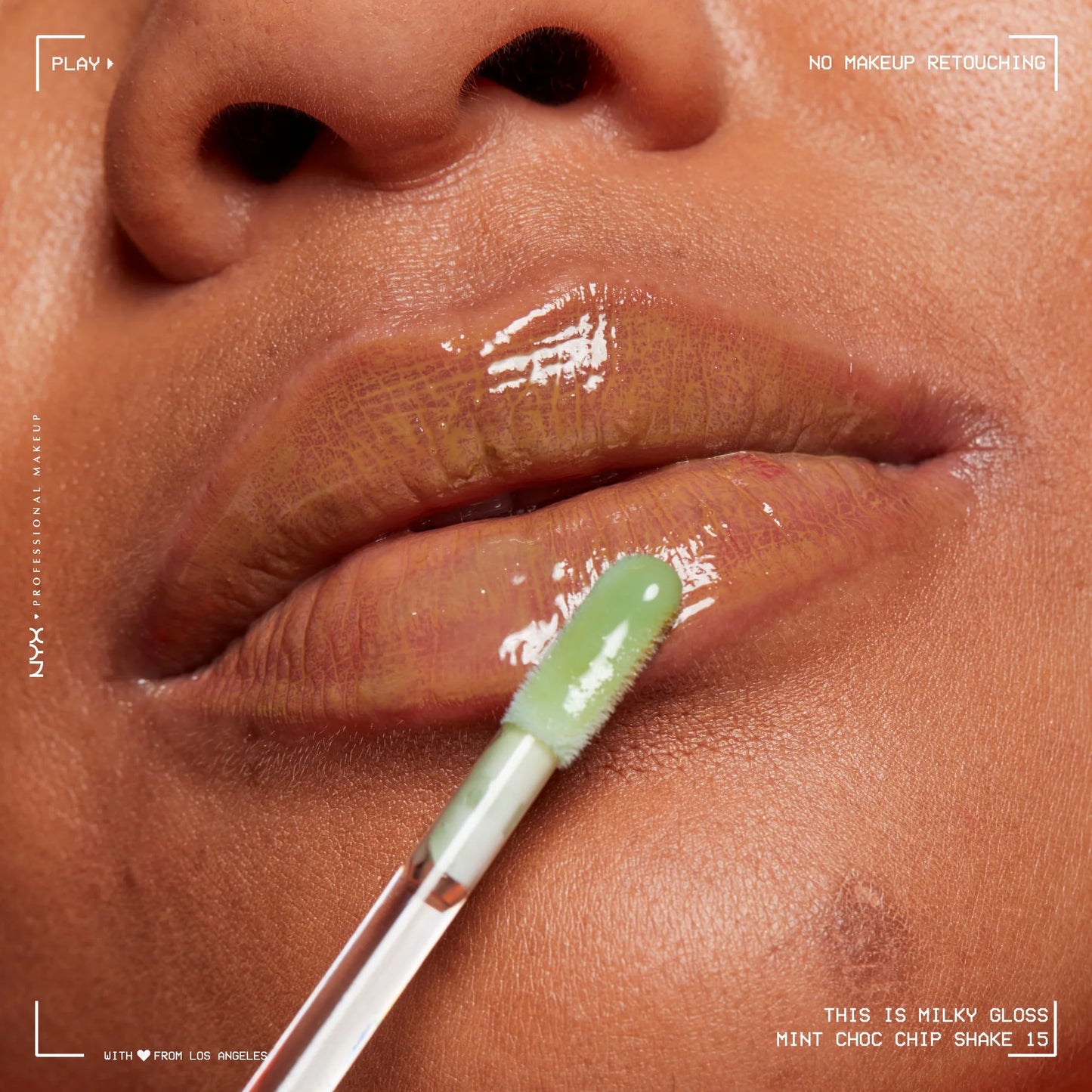 NYX Professional Makeup This Is Milky Gloss, brillo de labios con 12 horas de hidratación, batido de menta y chispas de chocolate