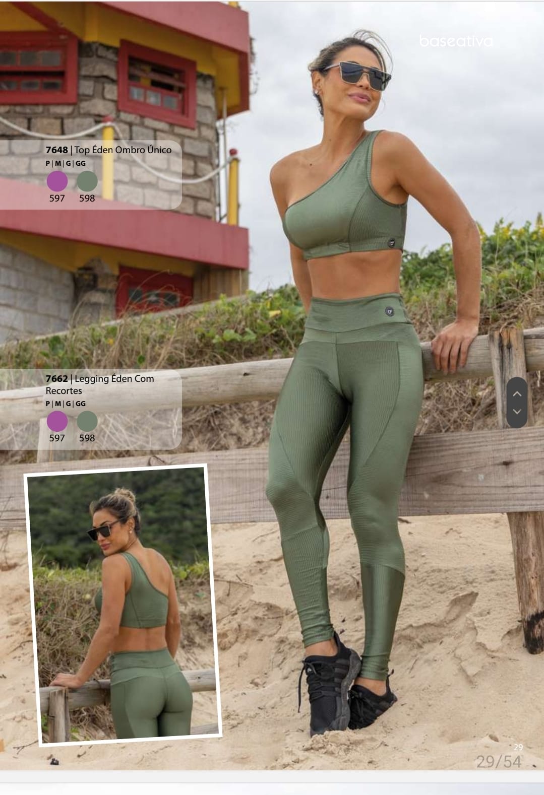 Set Casual/Sport Padded Top Bras with Single Shoulder, Legging Pants