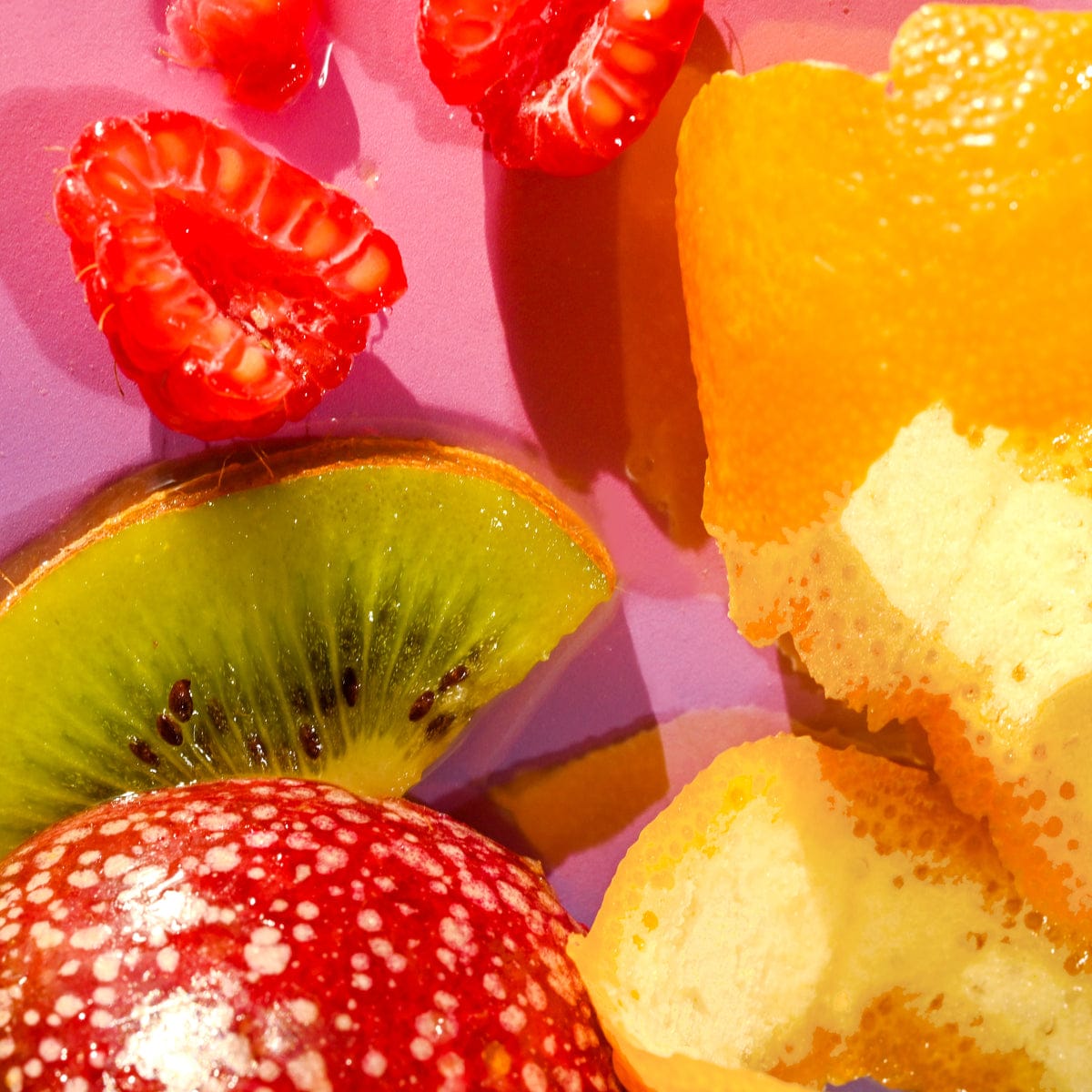 Bálsamo labial Raspberry Kiwi Splash e Passionfruit Agave, pacote com 2 unidades