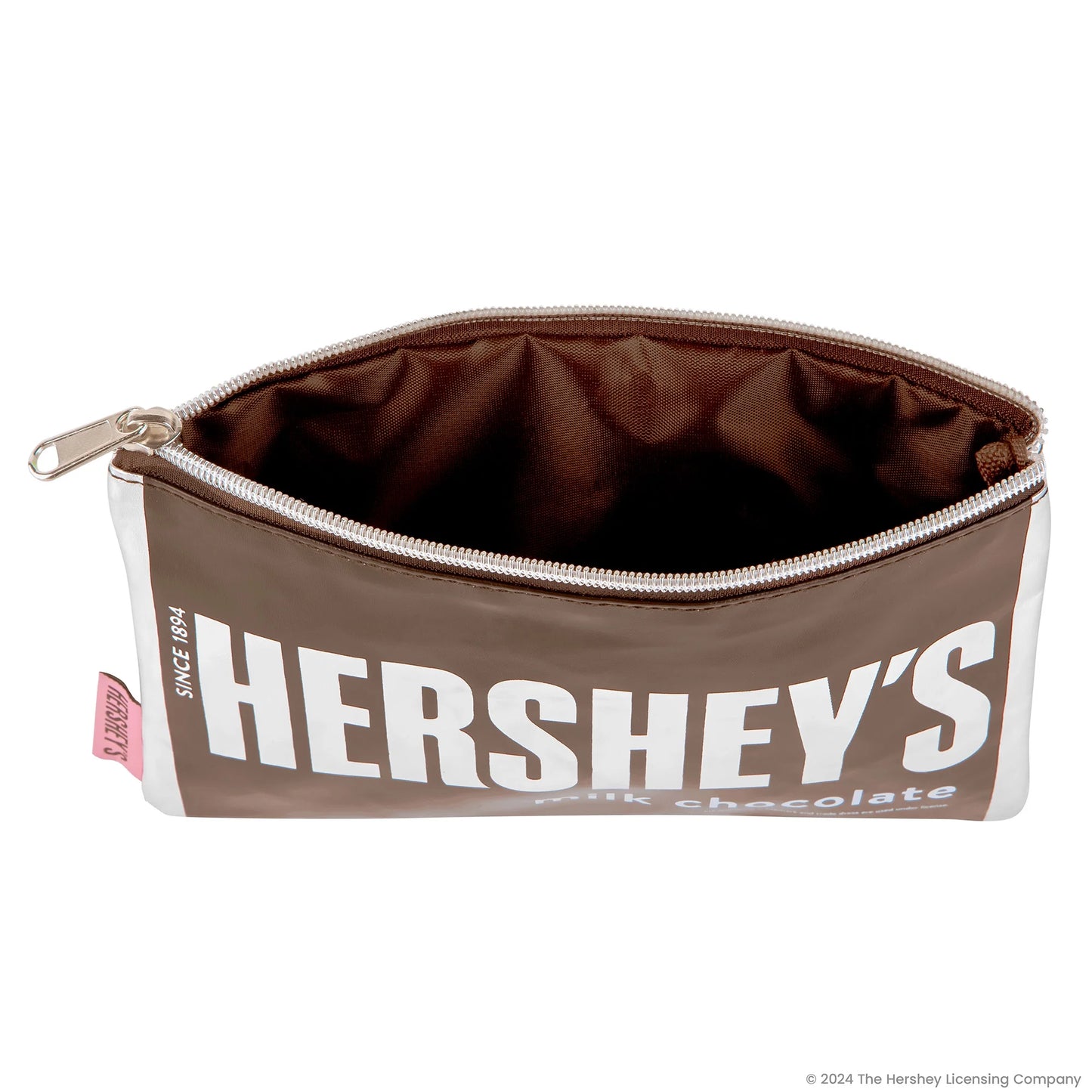 Bolsa Hershey Milk Chocolate Tema Soft Novelty, Fecho de zíper, Multicolorido