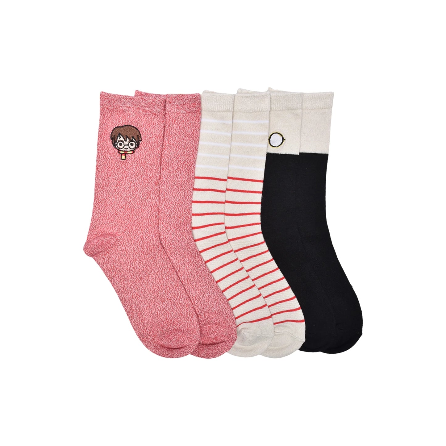 Calcetines deportivos para mujer de Warner Bros. Harry Potter (paquete de 3), talla 4-10