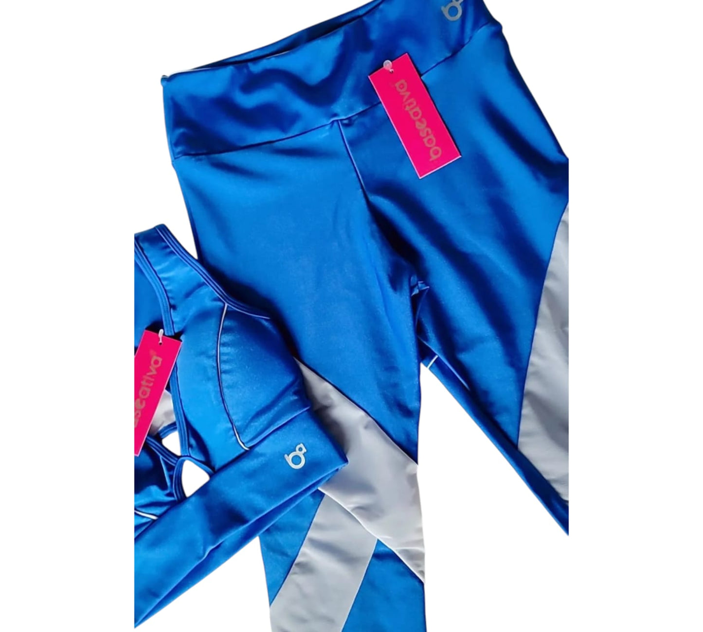 Set Casual/Sport Padded Top Bras, Legging Pants with Mesh Details