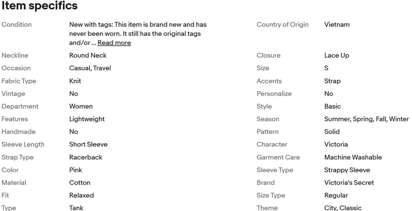 Top corto de Victoria's Secret PINK, tipo camiseta de tirantes