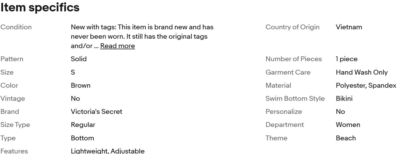 Maiô Victoria's Secret Archives com estampa em macramê, calcinha nova, cor marrom.