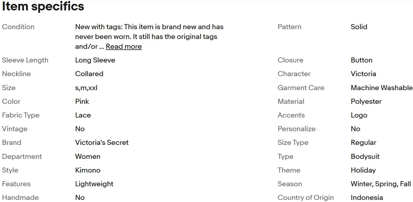 Pijama largo de mujer Victoria's Secret Pink