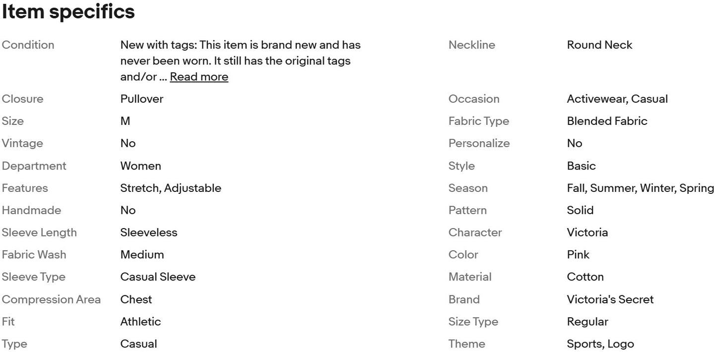 Top rosa de Victoria's Secret