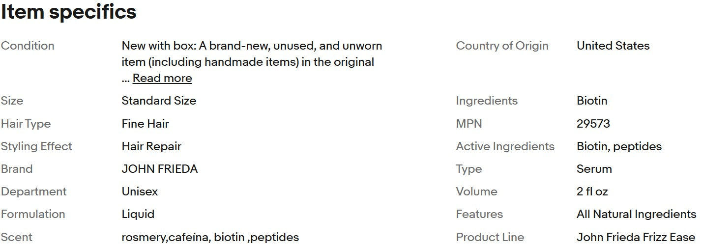 Jhon Frieda Ultra Filter + Sérum para o Couro Cabeludo Fino, com Biotina e Peptídeos