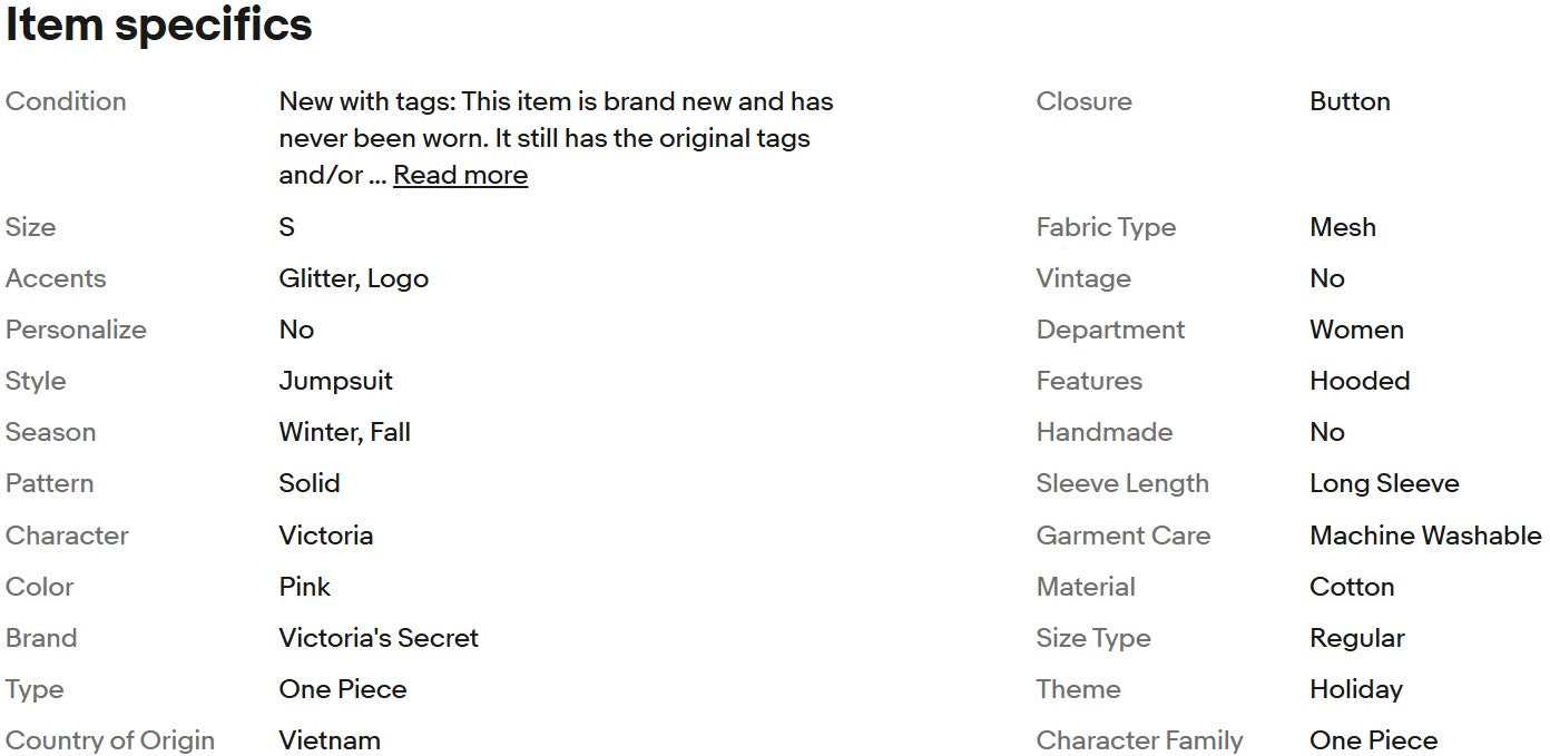 Mono térmico largo Victoria's Secret PINK Sleep with Glitter