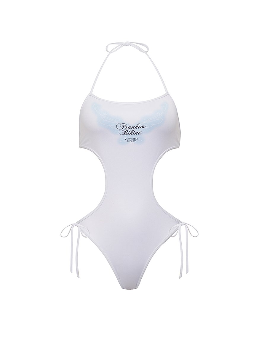 Victoria's Secret Archives Strapless Monokini One-Piece Swimsuit White