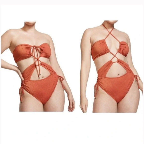 Victoria's Secret Archives Strapless Monokini One-Piece Swimsuit