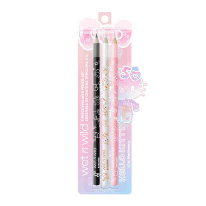 wet n wild 3-Pieces Eyeliner Pencil Set Hello Kitty