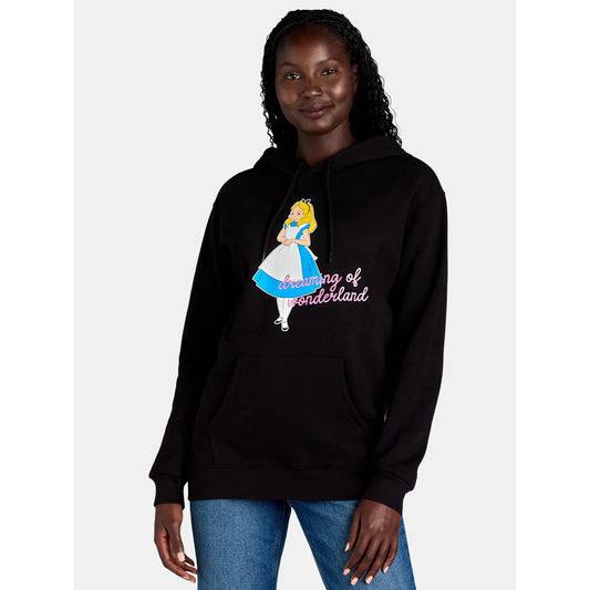 Alice in Wonderland Women’s Graphic Hoodie with Embroidery