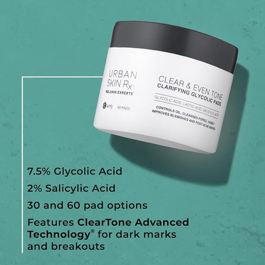 Urban Skin Clear & Even Tone Clarifying Glycolic Pads