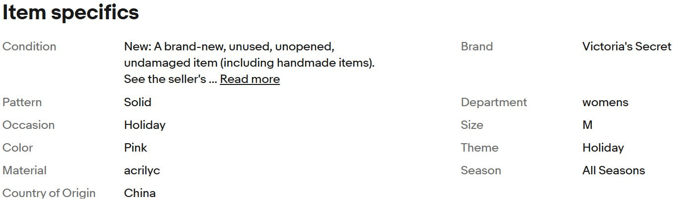 Conjunto de inverno de 5 peças da Victoria's Secret PINK, edição limitada, suéter.