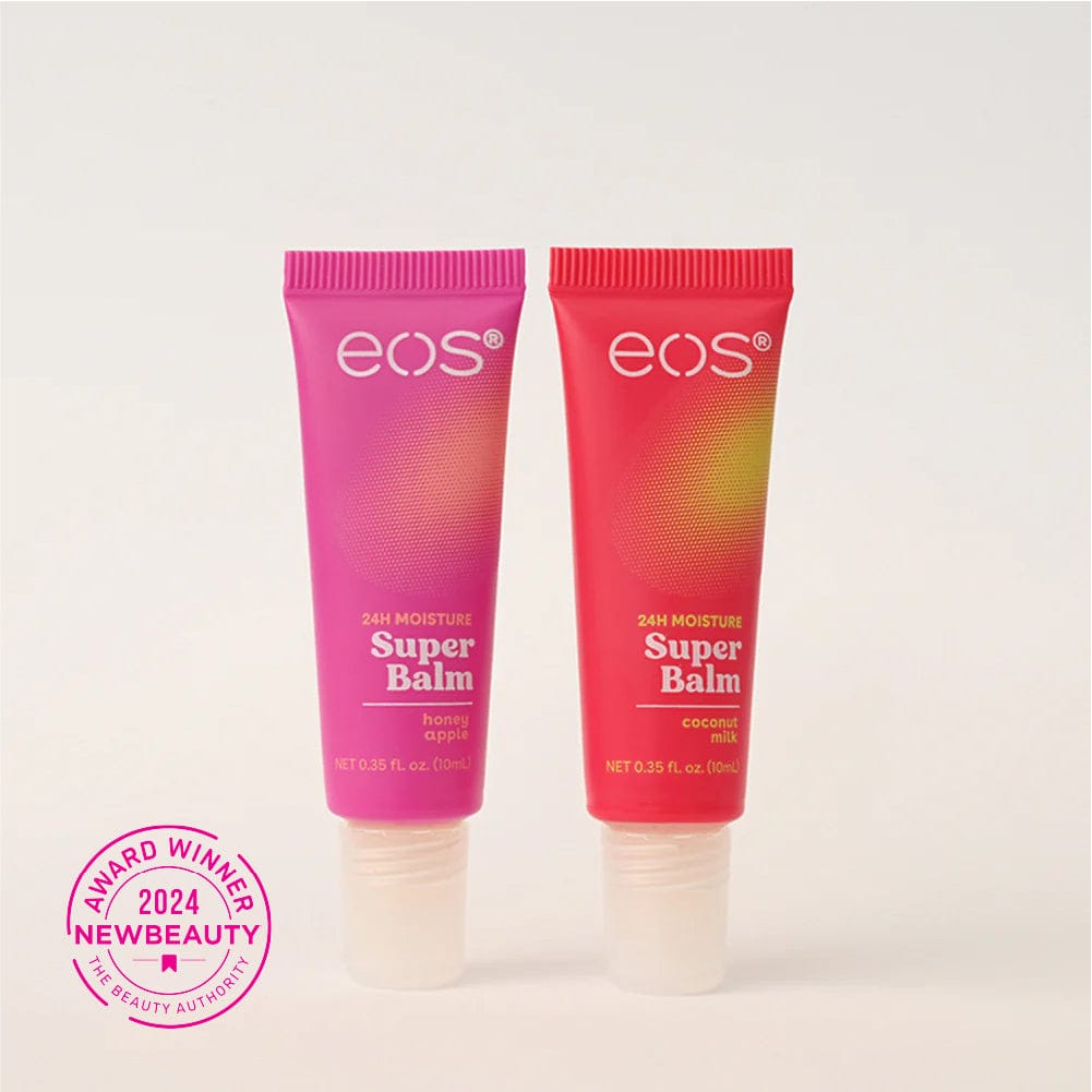 Eos 24H Moisture Super Balm- Coconut Milk & Honey Apple, 0.35 fl oz, Pack of 2