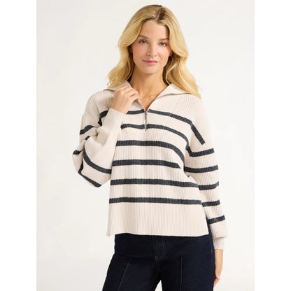 Women’s Half Zip Sweater with Long Sleeves, Midweight