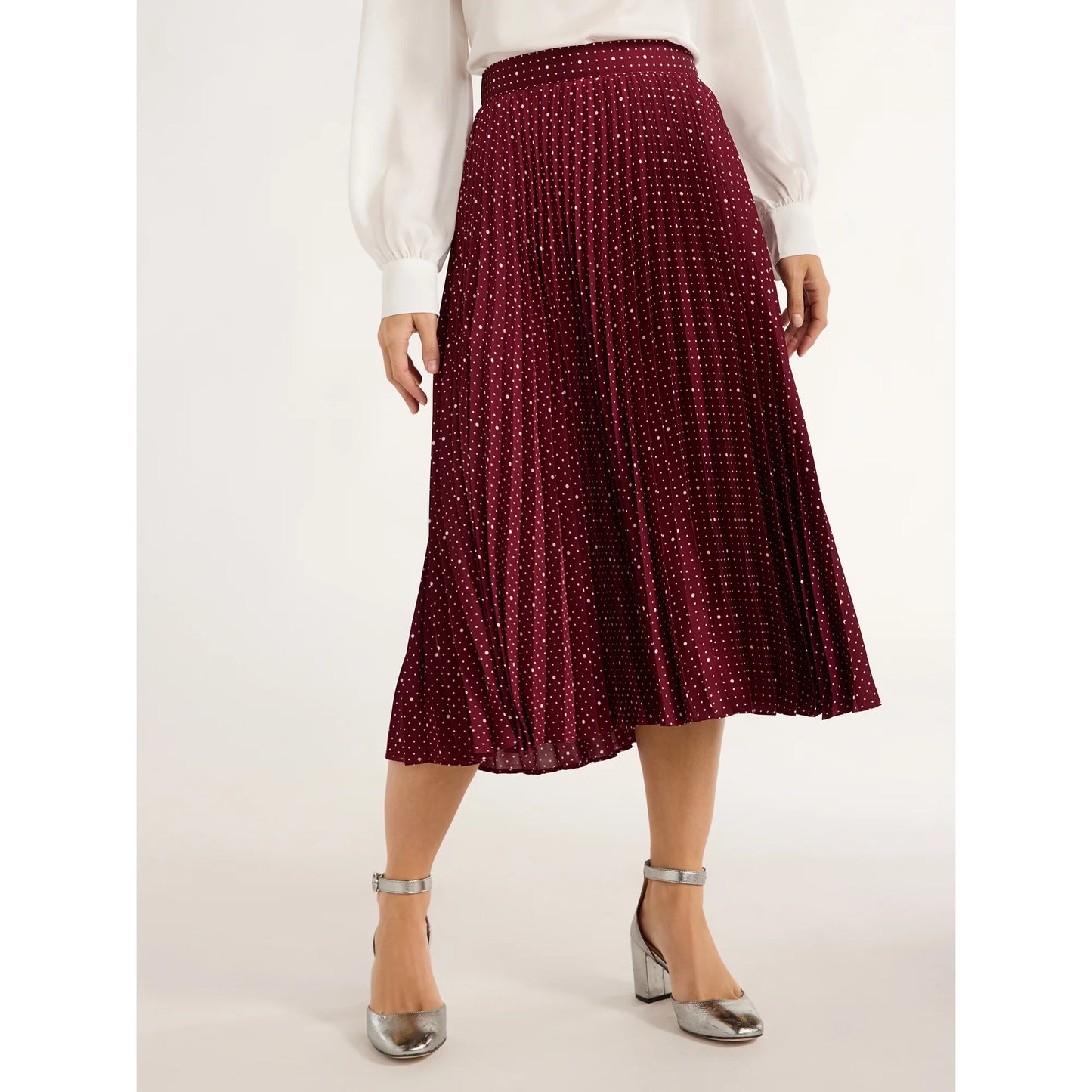 Free Assembly Women’s Pleated Midi Skirt