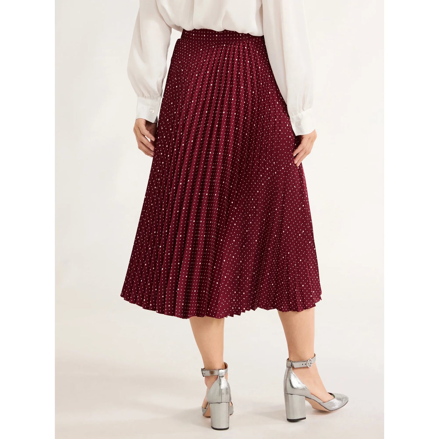 Free Assembly Women’s Pleated Midi Skirt