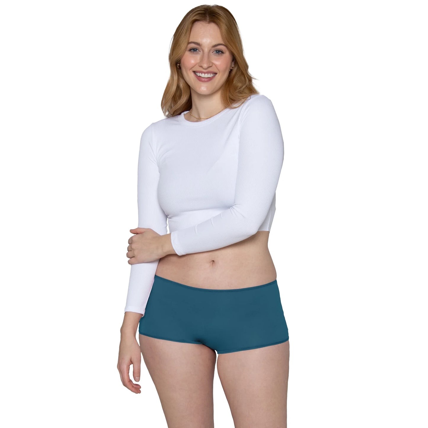 Fruit of the Loom Women's Getaway Collection, Cooling Mesh Boy Short Underwear, 4-Pack