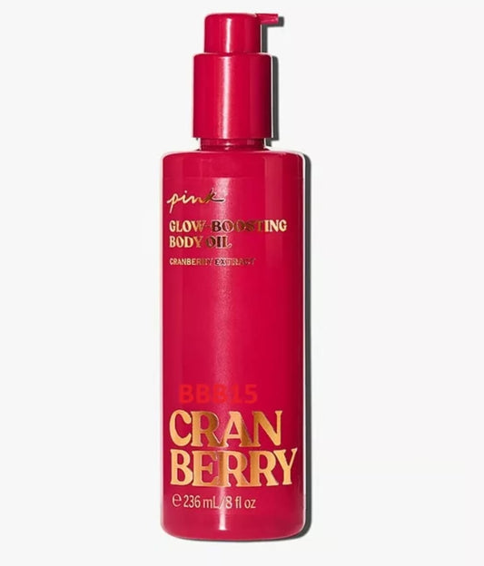 Pink Glow Boosting Body Oil Cranberry