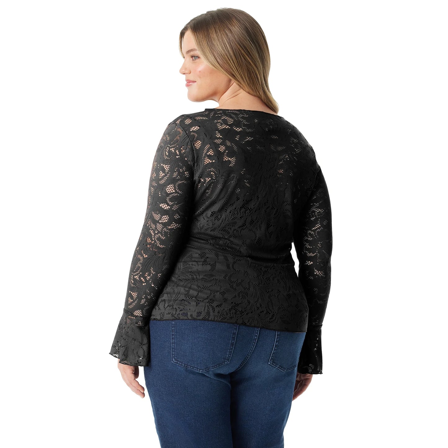 Jessica Simpson Women's Lace Knit Top