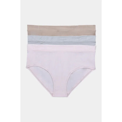 Joyspun Women's Ribbed Modal Hipster Panties, 3-Pack