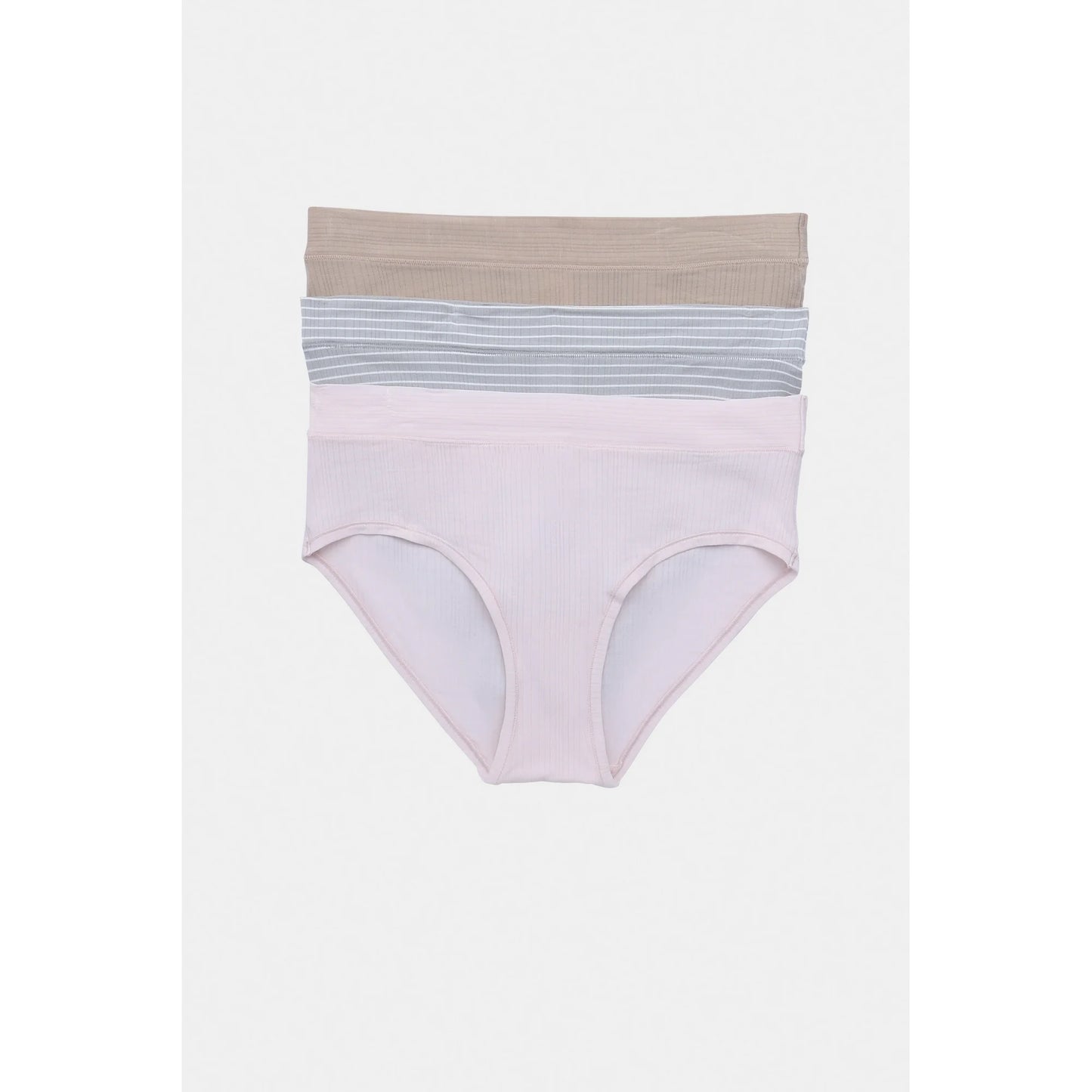 Joyspun Women's Ribbed Modal Hipster Panties, 3-Pack