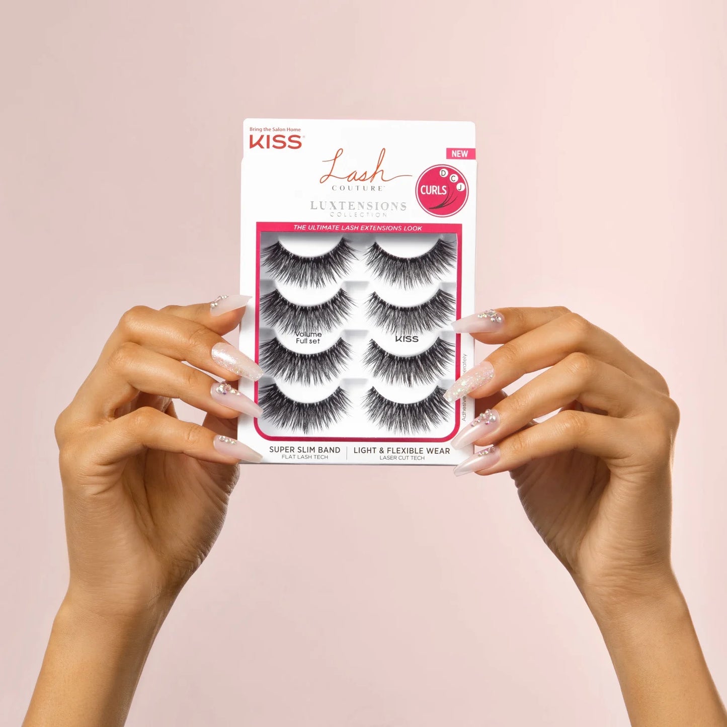 KISS Lash Couture Luxtension, False Eyelashes, Volume Full Set, 14 mm, 4 Pairs