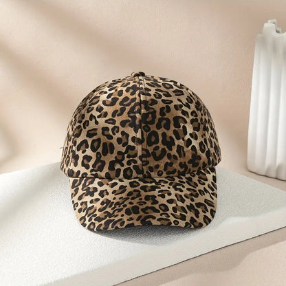 Leopard Print Baseball Cap Versatile Dad Hats Outdoor Sunshade Leisure Hat Suitable For Women