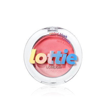 Lottie London Ombre Blush Haze, rubor en polvo ombré 100 % vegano, sin talco, 0,14 oz 