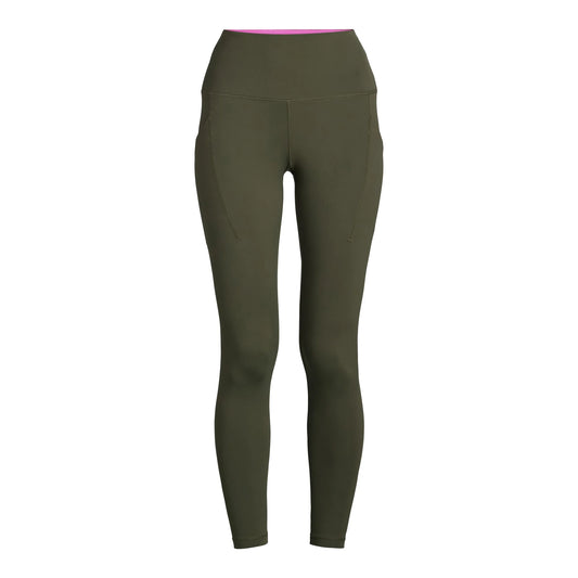 Women's High Rise 7/8 Leggings with Side Pockets