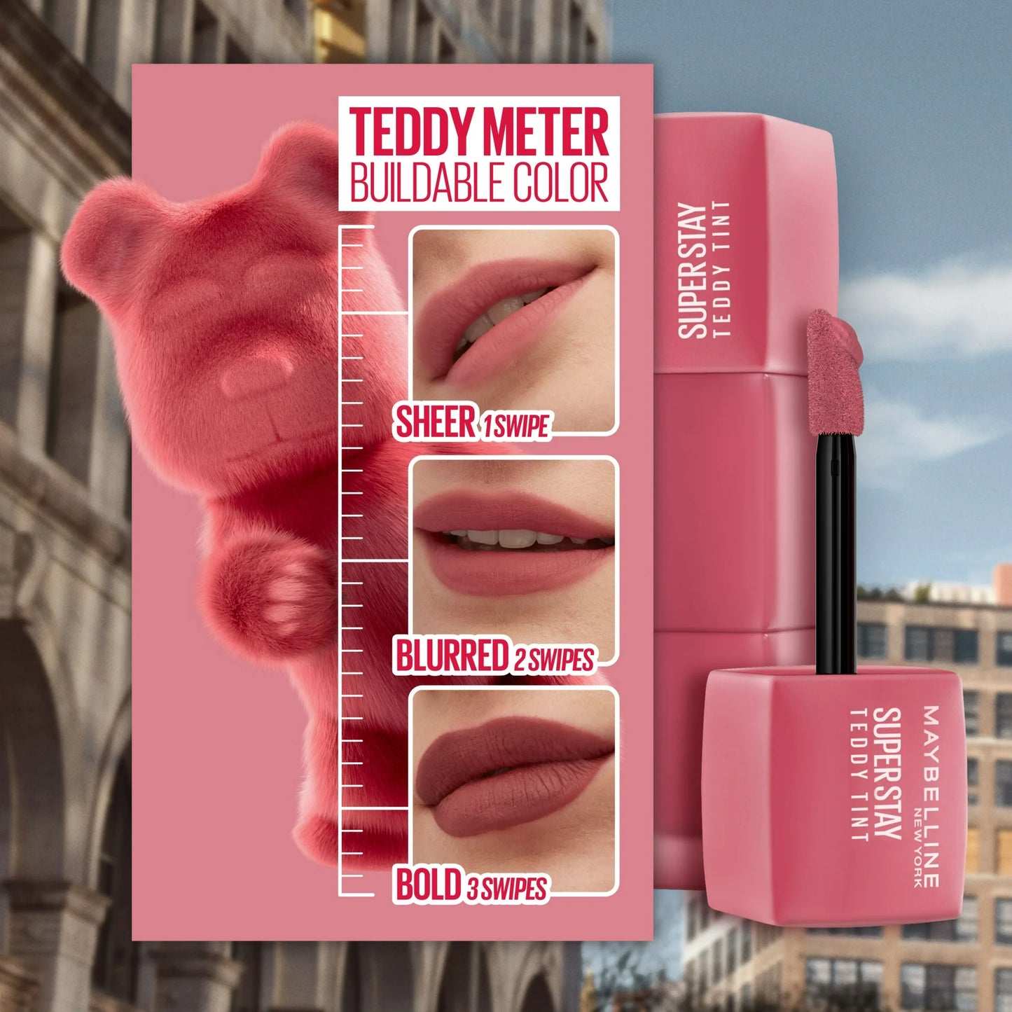 Maybelline Super Stay Teddy Tint, batom matte de longa duração, 0,17 fl oz