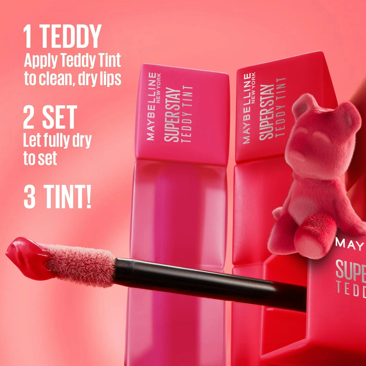 Maybelline Super Stay Teddy Tint, batom matte de longa duração, 0,17 fl oz
