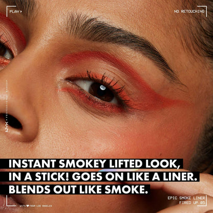NYX Professional Makeup Epic Smoke Liner, delineador de ojos ahumado vegano, color negro ahumado
