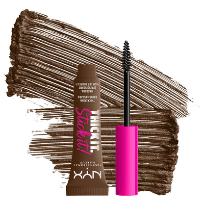 NYX Professional Makeup Thick it Stick it Thickening Brow Gel Mascara, 0.675 fl oz