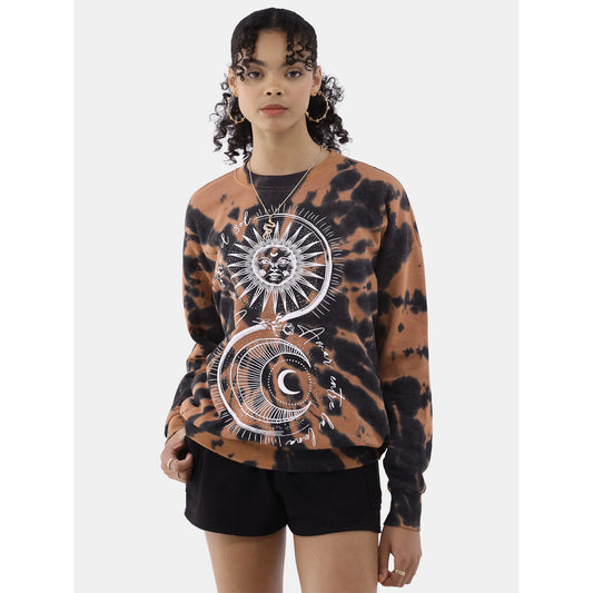 Embellished Sweatshirt with Long Sleeves, Women's Vintage