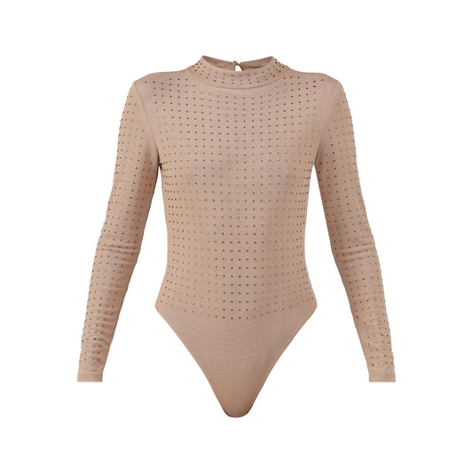 Mesh Studded Bodysuit, Women's