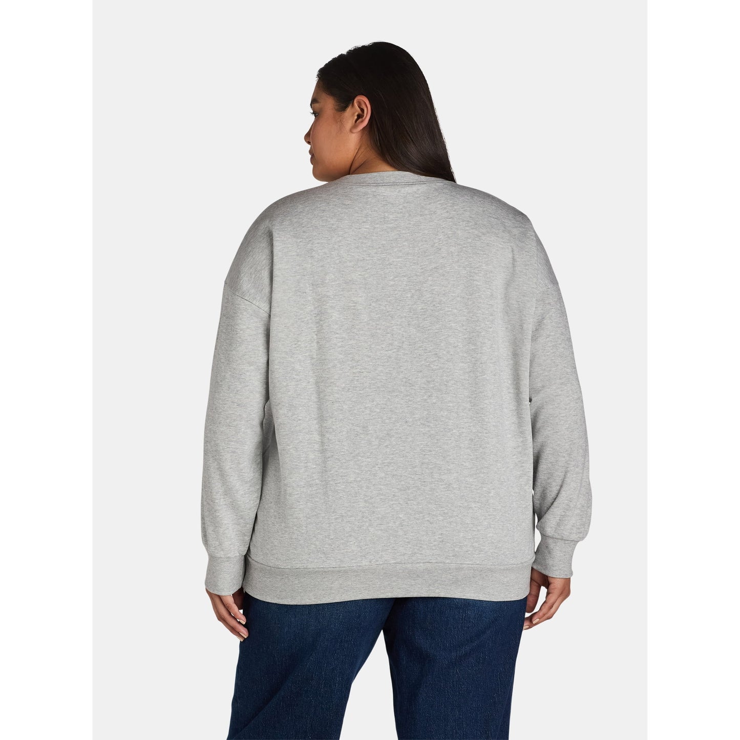 Women's Plus Size Graphic Crewneck Pullover Sweatshirt