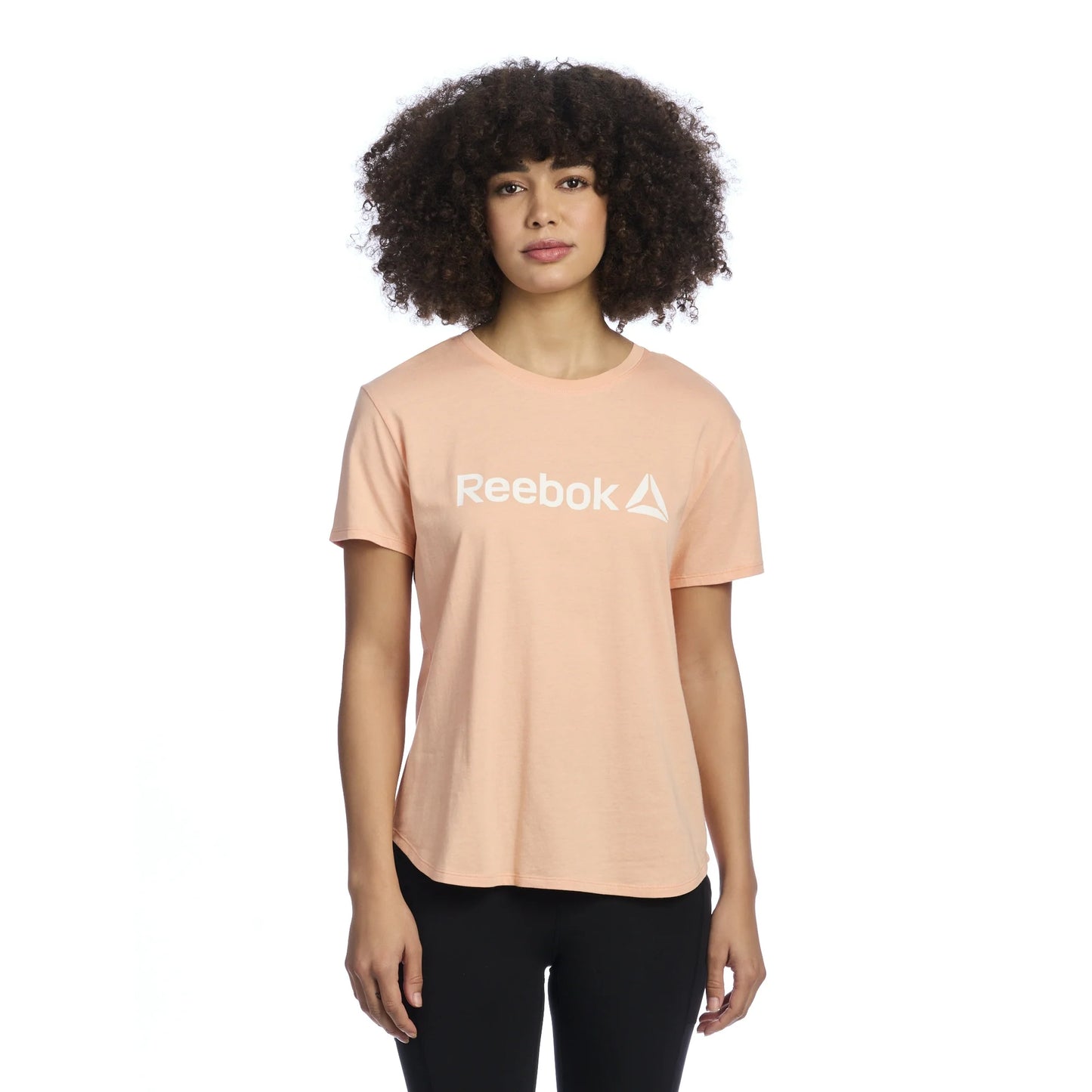 Camiseta Reebok Feminina Identity Manga Curta Estampada