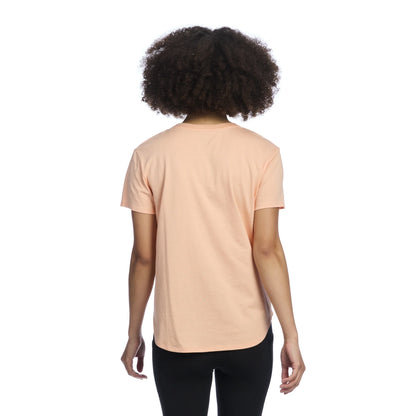 Camiseta Reebok Feminina Identity Manga Curta Estampada