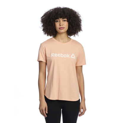 Camiseta Reebok Feminina Identity Manga Curta Estampada