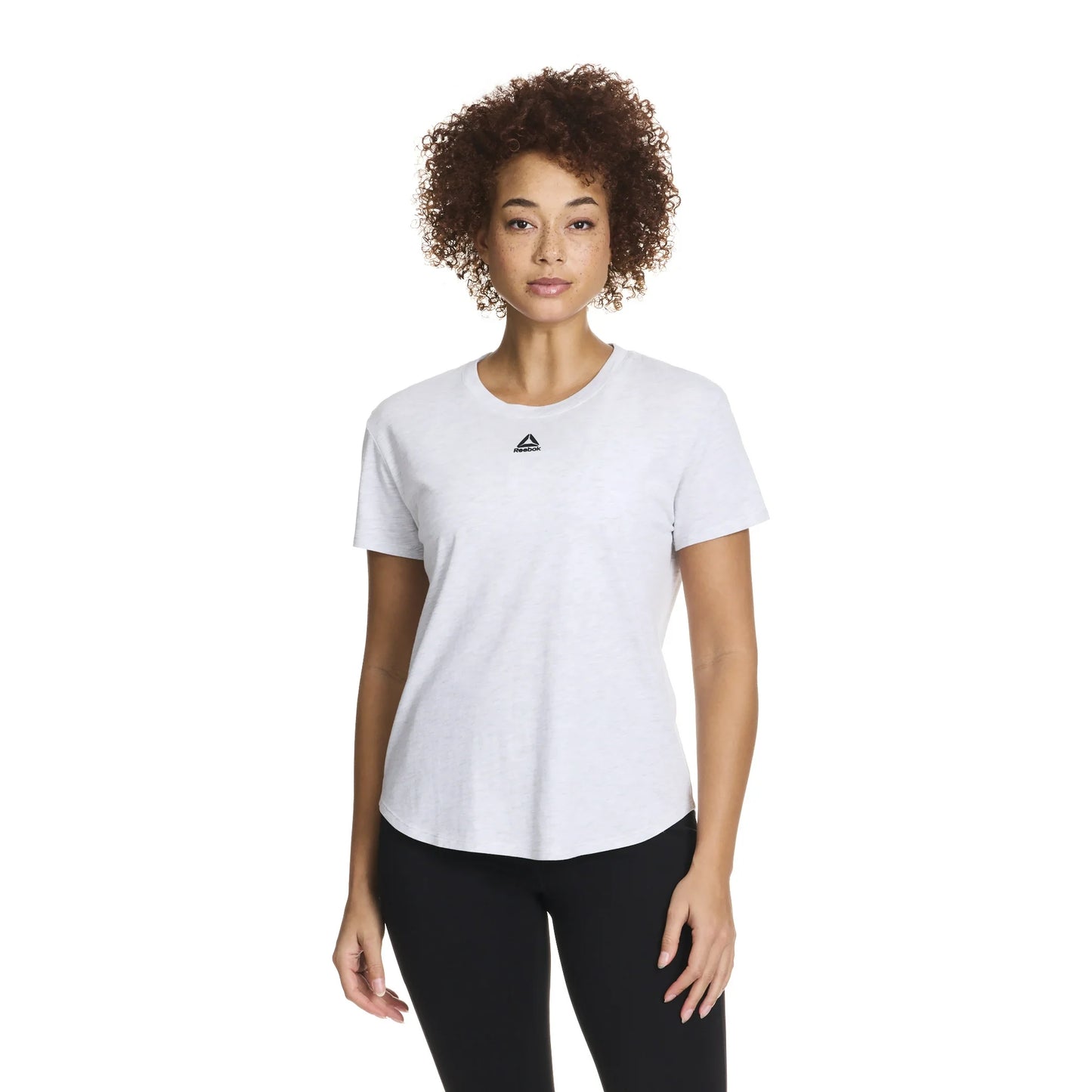 Camiseta Reebok Feminina Identity Manga Curta Estampada