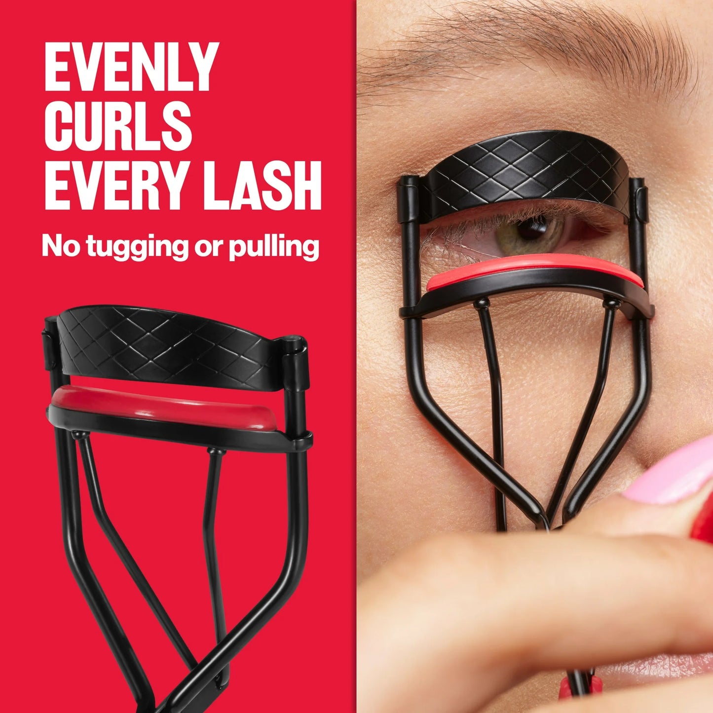 Revlon Extra Curl Lash Curler, All Day Dramatic Curl, No-Slip Finger Grips, 1 Count