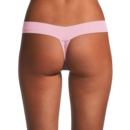 Seamless Ribbed Thong Panties, Women's and Women's Plus