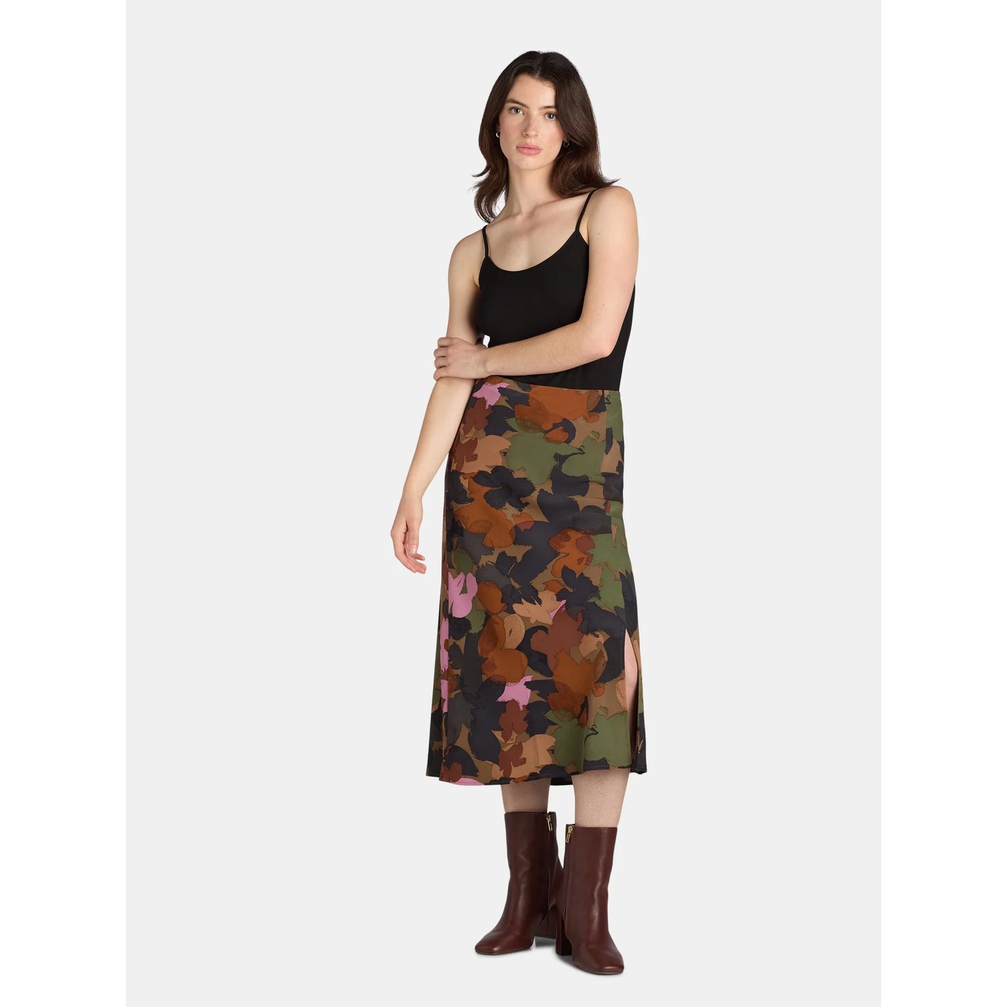 Women's Midi Slip Skirt